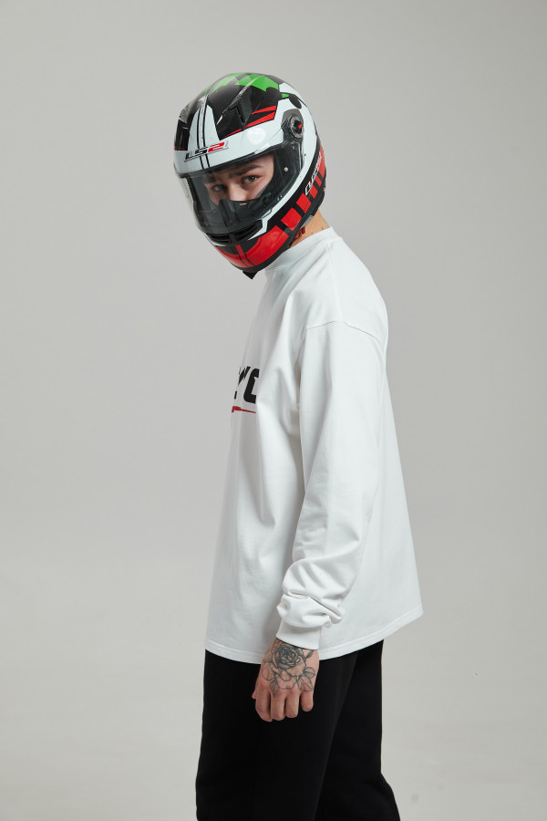 Лонгслив OYYO RACER RED белый S