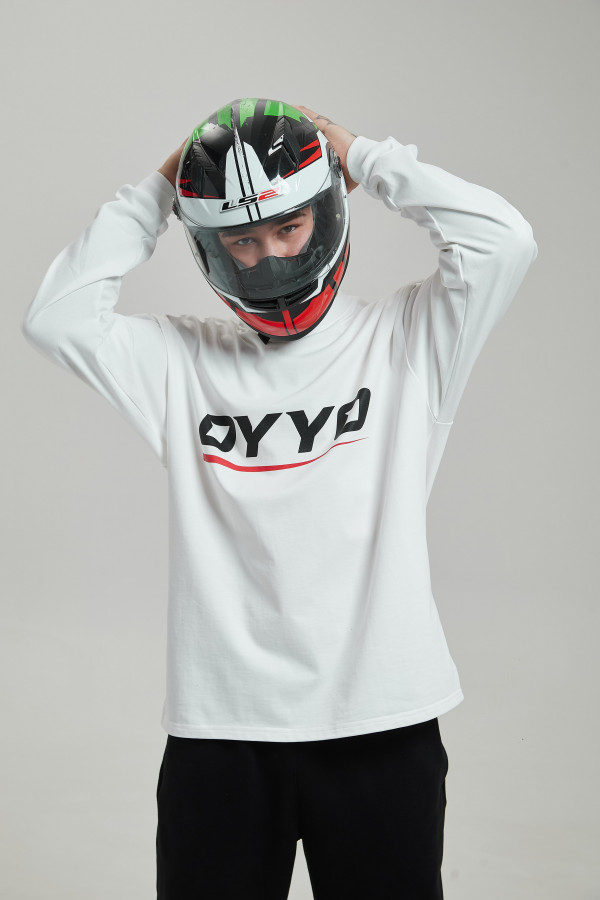Лонгслив OYYO RACER RED белый S