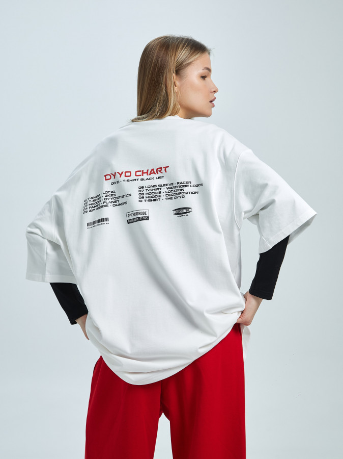 Футболка OYYO CHART белая XL