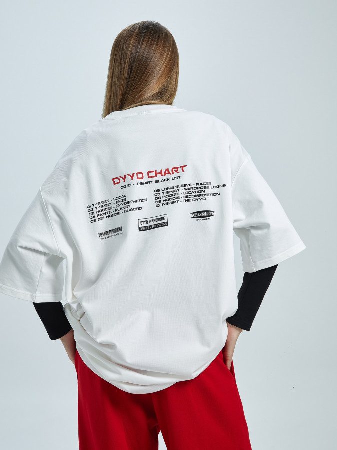 Футболка OYYO CHART белая XL