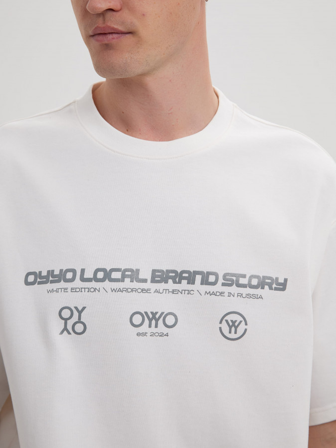 Футболка OYYO LOCAL белая L