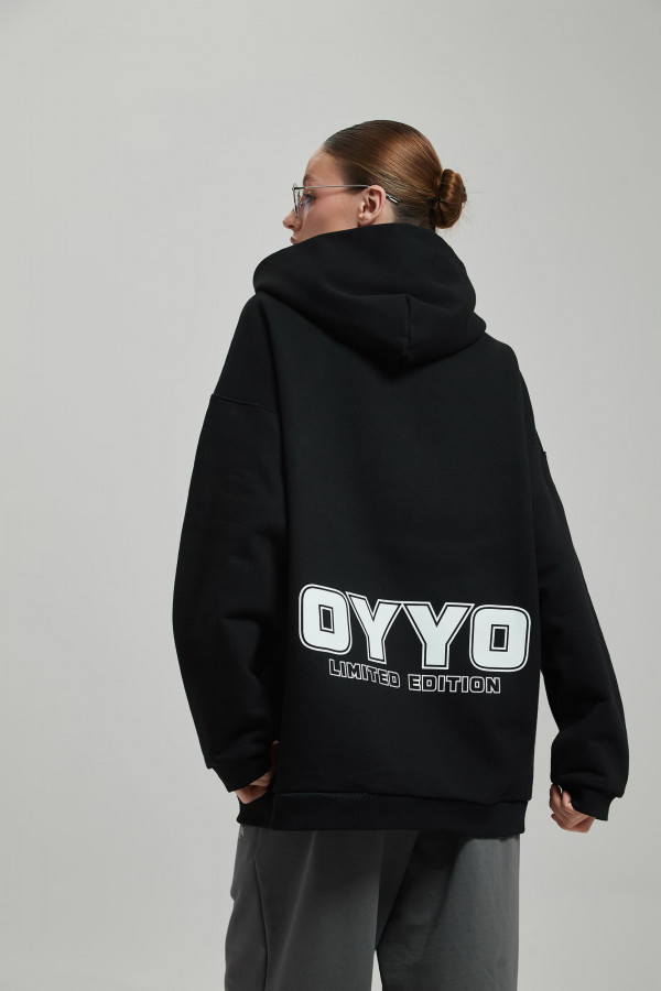 Зип худи OYYO QUADRO черный (M)