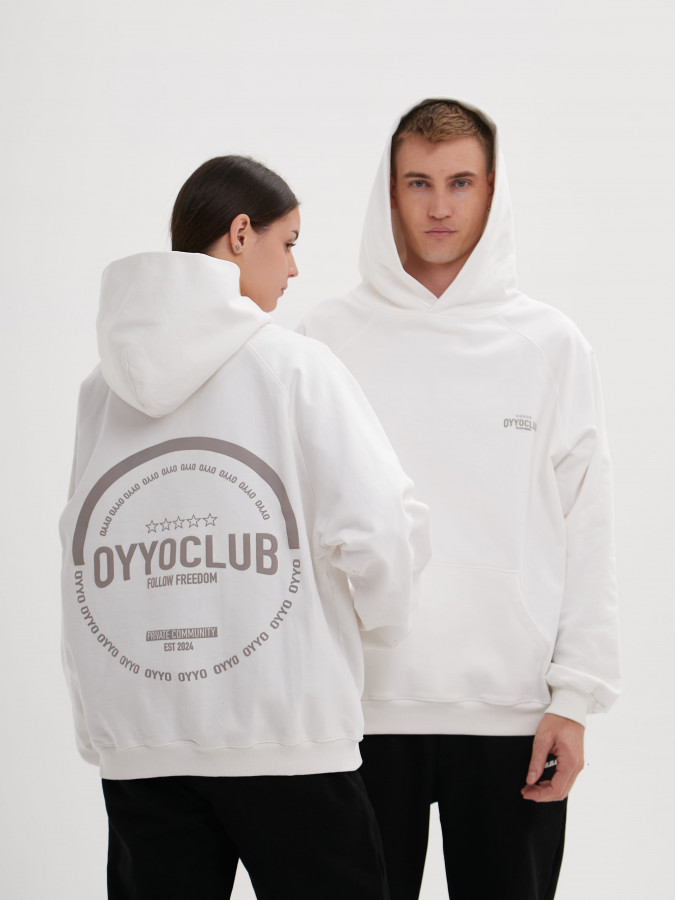 Худи OYYO CLUB белый (S)