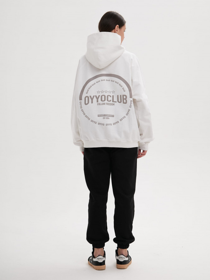 Худи OYYO CLUB белый (S)