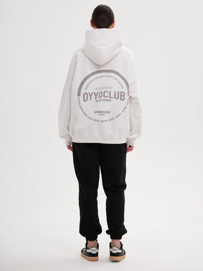Худи OYYO CLUB белый (S)